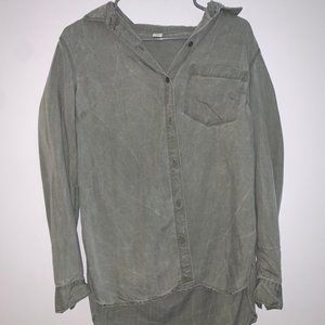 Old Navy Olive Jean Flannel